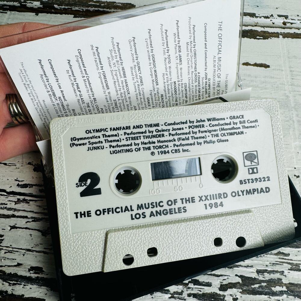 The Official Music Of The XXIIIrd Olympiad Los Angeles 1984 Cassette- BST 39322 - Picture 5 of 7